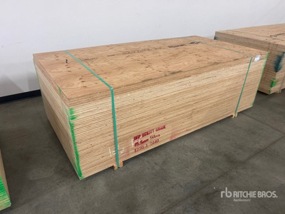 Quantity of (50) 5/8 in x 4 ft x 8 ft CSP/DFP No Stamp Plywood (Unused)