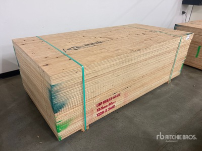 Quantity of (60) 1/2 in x 4 ft x 8 ft CSP/DFP No Stamp Plywood (Unused)