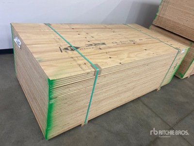 Quantity of (40) 3/4 in x 4 ft x 8 ft CSP/DFP No Stamp Plywood (Unused)
