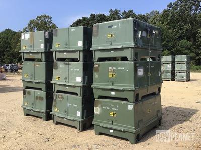 (9) Plastics Research CNU-589/E Storage Containers