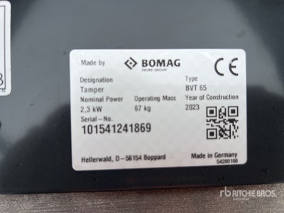 2023 Bomag BVT65 Pilonneuse (Non Utilise) Costipatore verticale (Unused)