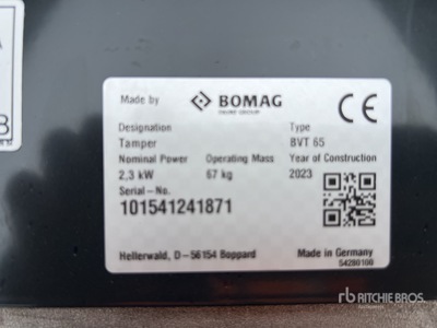 2023 Bomag BVT65 Pilonneuse (Non Utilise) Costipatore verticale (Unused)