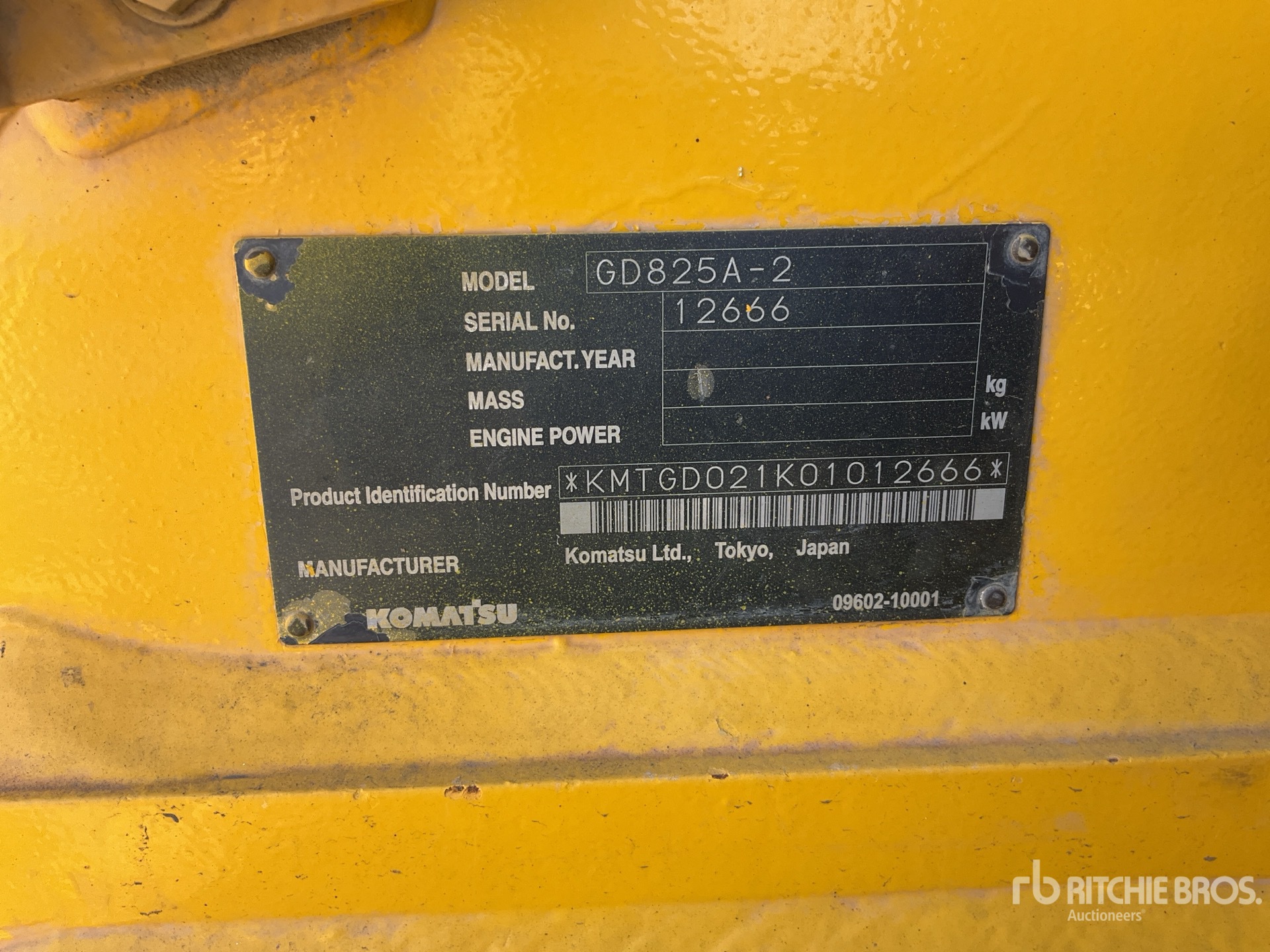 2011 Komatsu GD825A-2 Motorische Grader