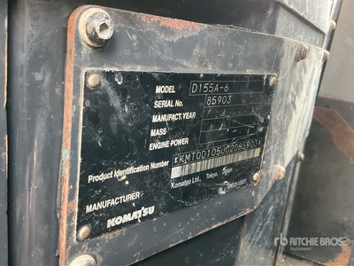 2016 Komatsu D155A-6 Pelleteuse à chenilles