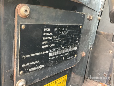 2016 Komatsu D155A-6 Pelleteuse à chenilles