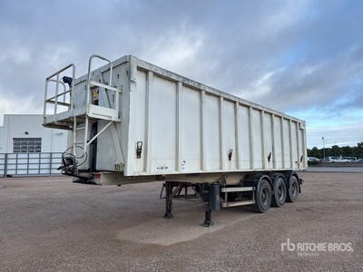 2002 Robuste Kaiser S3803C Semi-Remorque Benne 3 Essieux End Dump Trailer