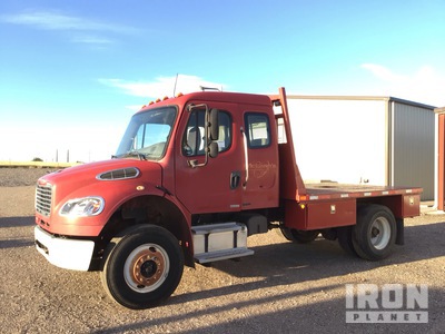 2010 Freightliner M2 106 4x2 Extended Cab Flatbed Truck