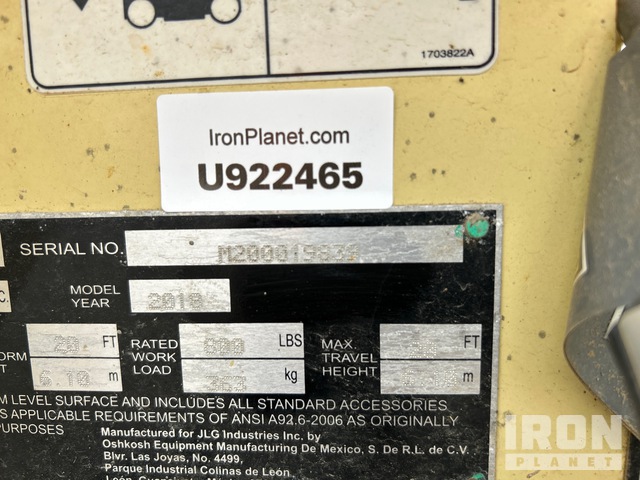 ELEVADOR TIJERA 2018 JLG 2032ES