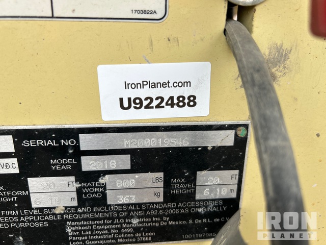 ELEVADOR TIJERA 2018 JLG 2032ES