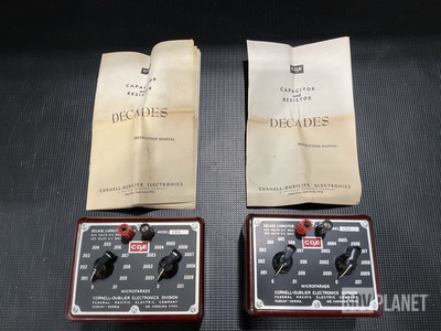 (2) Cornell Dubilier CDA Decade Capacitors