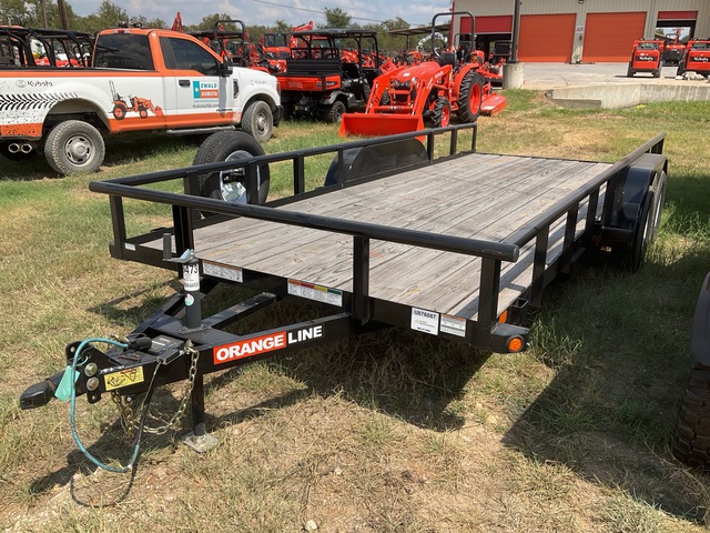 2025 Orange Line TU70-18BK4AR2B 18 ft T/A Utility Trailer