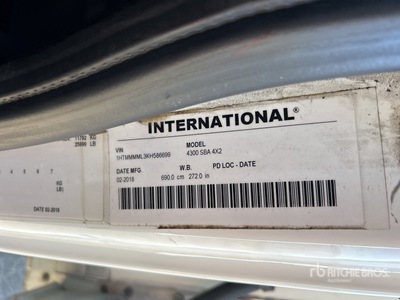 2019 International 4300 6x4 Refrigerated Truck