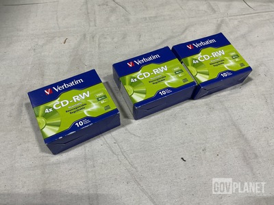 (82) Packages of Verbatim 4xCD-RW Rewritable Discs