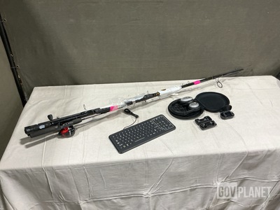 (4) Keyboards, (3) Fishing Poles & Assorted Items