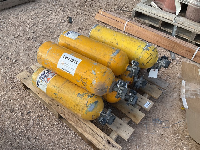 Quantity of (7) Scott Air Pak Air Tanks Quantity of (7) Scott Air Pak Air Tanks