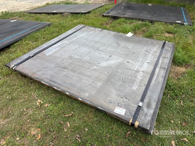 Quantity of (2) 2025 Kit Containers Steel 6 ft 1 in x 6 ft 8 in (.75 in Thick) Stahlplatten (Unused)