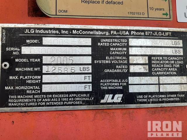 ELEVADOR TELESCóPICO 2005 JLG 4WD 400S