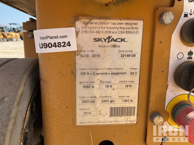 ELEVADOR TIJERA 2019 SKYJACK SJIII3219