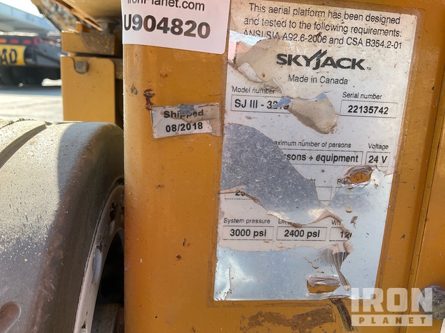 ELEVADOR TIJERA 2018 SKYJACK SJIII3219