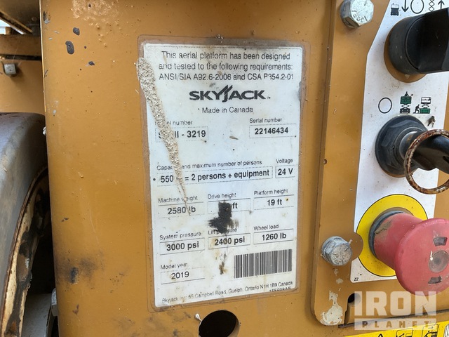 ELEVADOR TIJERA 2019 SKYJACK SJ3219