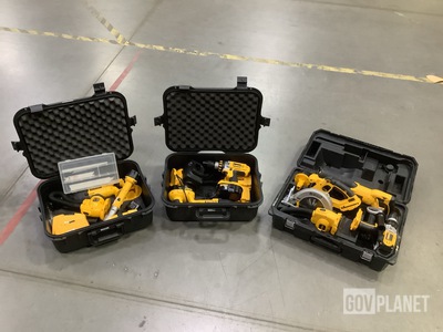 (9) Assorted Dewalt Tools