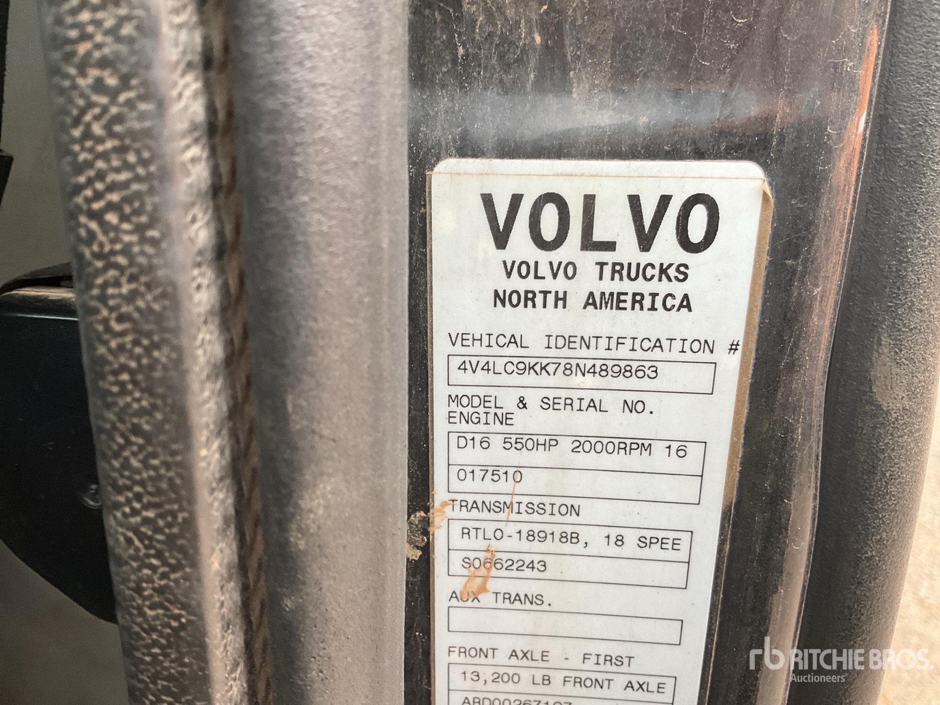 2008 Volvo VT880 6x4 Tracteur Routier
