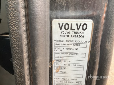2008 Volvo VT880 6x4 Tracteur Routier