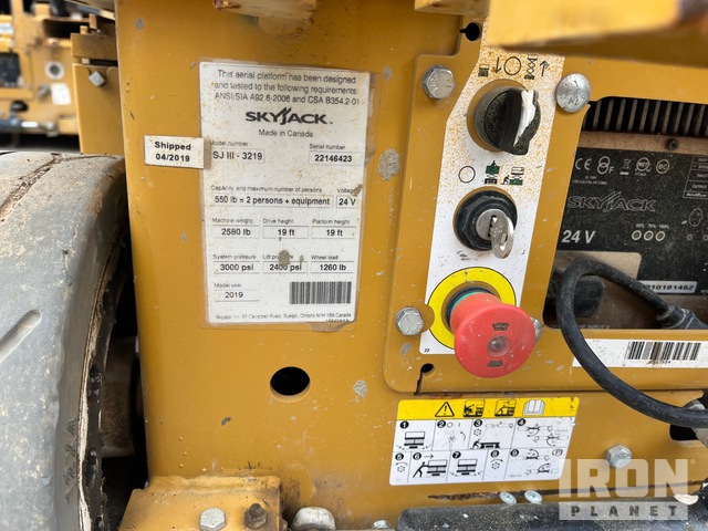 ELEVADOR TIJERA 2019 SKYJACK SJIII3219