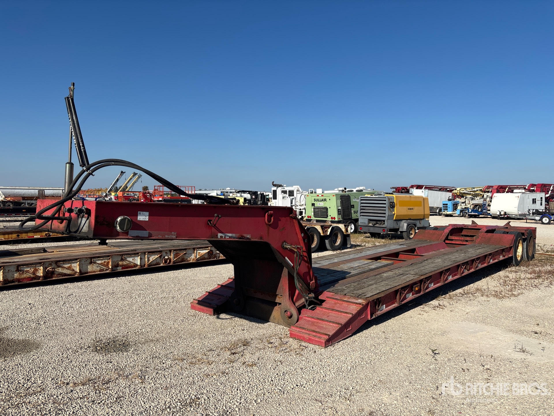 1992 Talbert T/A Single Drop Lowboy Trailer