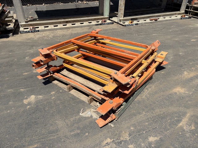 Quantity of (7) 4 ft Steel Hand Rail Section