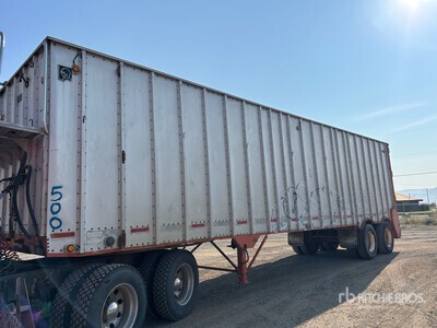 1984 Knight 48 ft T/A Moving Floor Chip Trailer