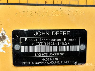 2012 John Deere 310J を見 Backhoe Loader