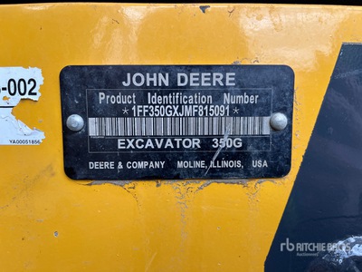 2021 John Deere 350G LC Excavadora de Cadenas