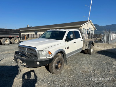 2012 Ram 3500 Laramie 4x4 Crew Cab Flatbed Truck (Inoperable)