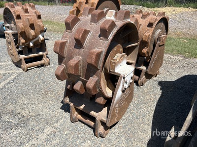340 mm Q/C Excavator Compaction Wheel - Fits 8 Ton