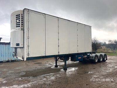 2008 Barker 7.2 m B-Double Lead Tri/A Slide A-Side Refrigerated Trailer