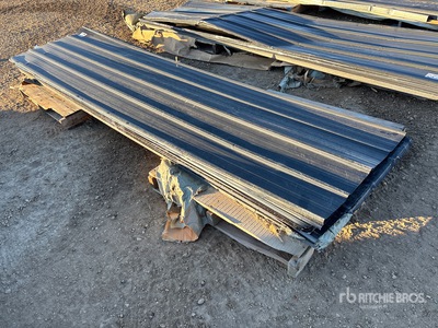 Quantity of (50) 2025 SKLP SKH50 12ft x 3 ft Corrugated Tin Siding