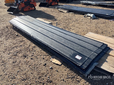 Quantity of (50) 2025 SKLP SKH50 12ft x 3 ft Corrugated Tin Siding