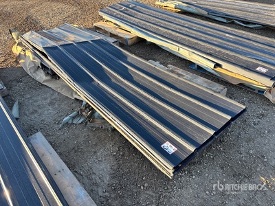 Quantity of (50) 2025 SKLP SKH50 12ft x 3 ft Corrugated Tin Siding