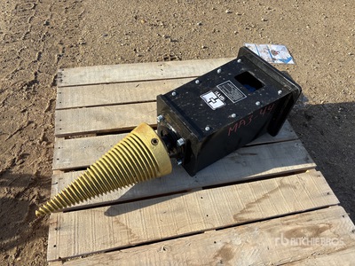 2025 GIYI GY-NWSЗ8B 12 in Wood Splitting Auger ملحقات معدة الحمل الصغيرة المجنزرة المتنوعة - Fits Skid Steer Loader (Unused)