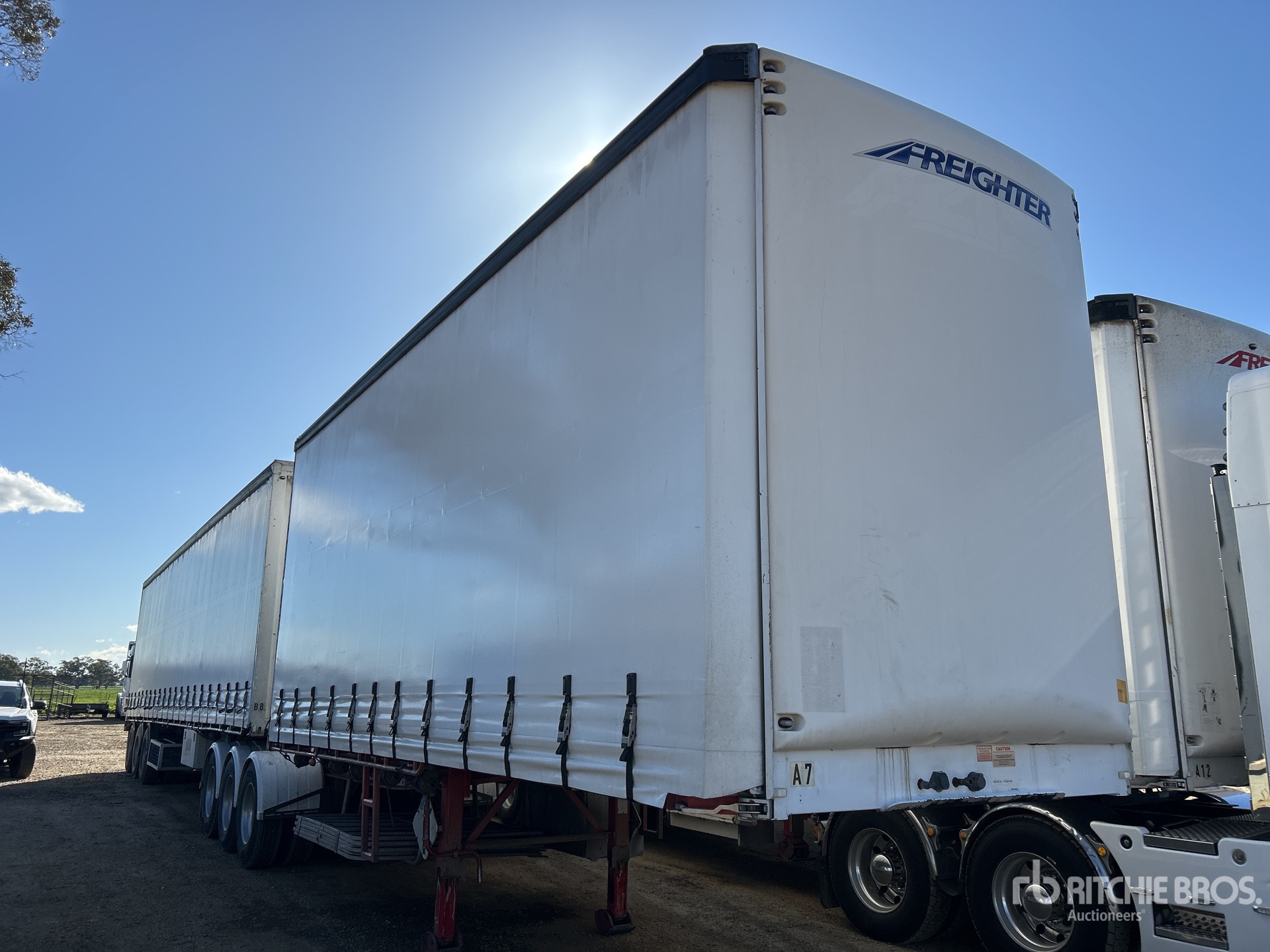 2009 MaxiTrans Tri/A B-Double Lead Remolque con Lona