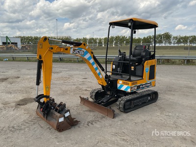 JCB 19C-1E Electric + 3 buckets Minikoparka