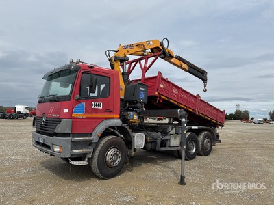 2002 Copma 210.3 8770 kg on Mercedes-Benz Atego 1828 6x2 Tipper Truck w/Crane