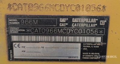 2016 Cat 966M Wheel Loader