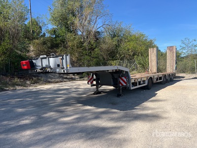 2001 Faymonville STNZ4U Quad/A Semi-Remorque Porte-Engins 4 Essieux Lowboy Trailer
