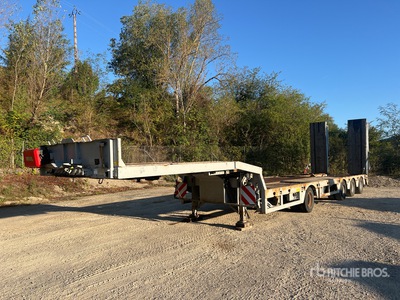 2001 Faymonville STNZ4U Quad/A Semi-Remorque Porte-Engins 4 Essieux Lowboy Trailer