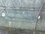 General Appearance with Frame Stamp Serial Number/VIN Photo