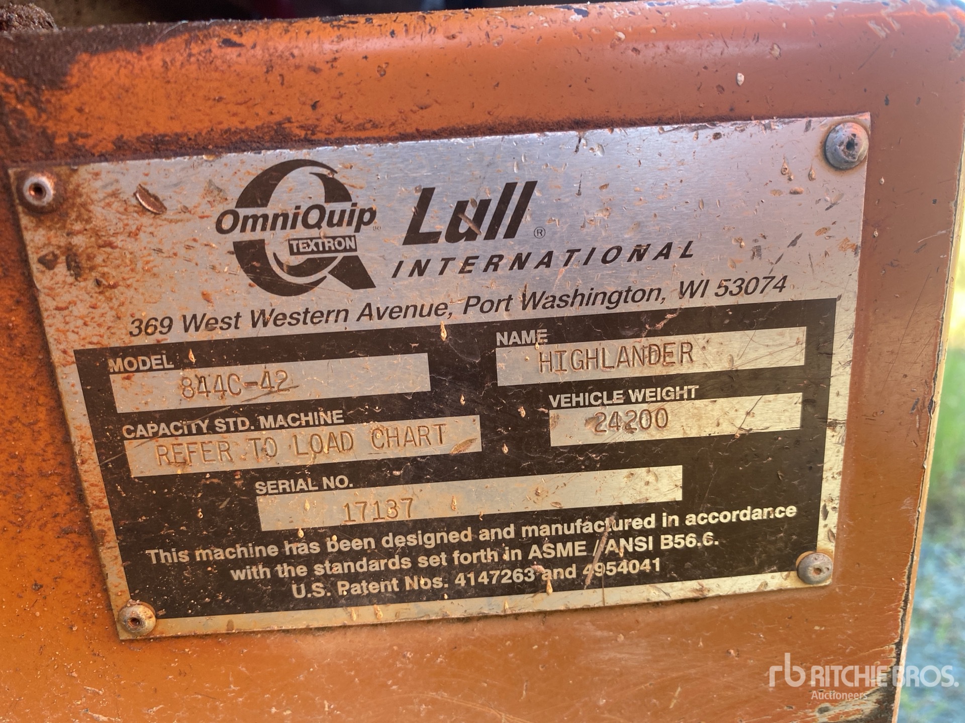 2002 Lull 844C42 Telehandler