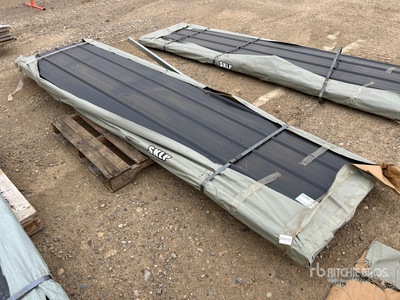 Quantity of (100) 2025 SKLP SKL100 12 ft Galvalume Steel Sheets (Unused)