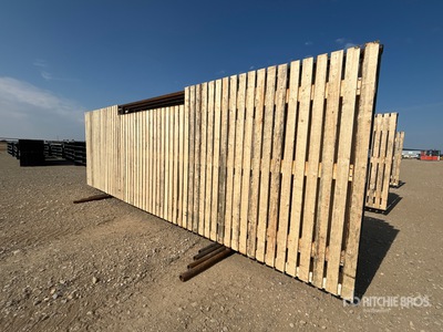 Quantity of (4) 24 ft x 8 ft Wind hek